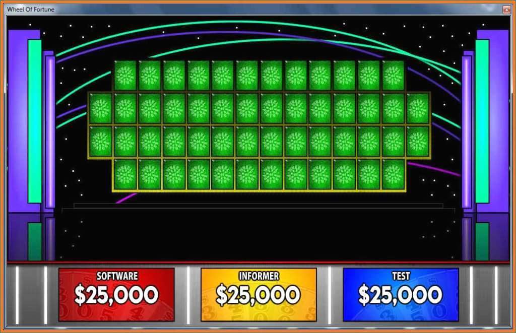 Create your own wheel of fortune puzzle